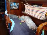 Familie op zee